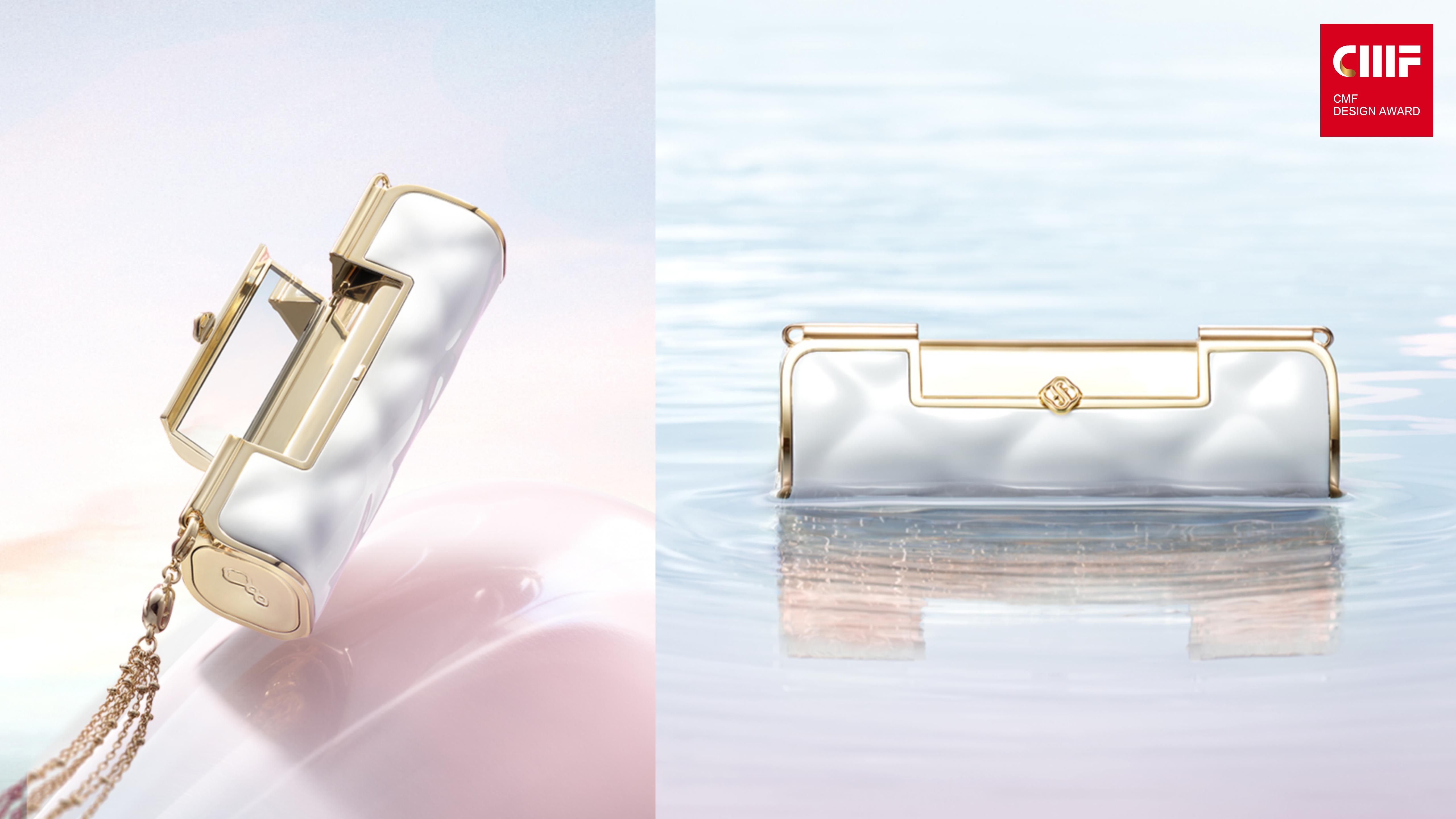 CMF奖│花西子同心锁口红：仿陶瓷贴皮呈现透润瓷釉效果