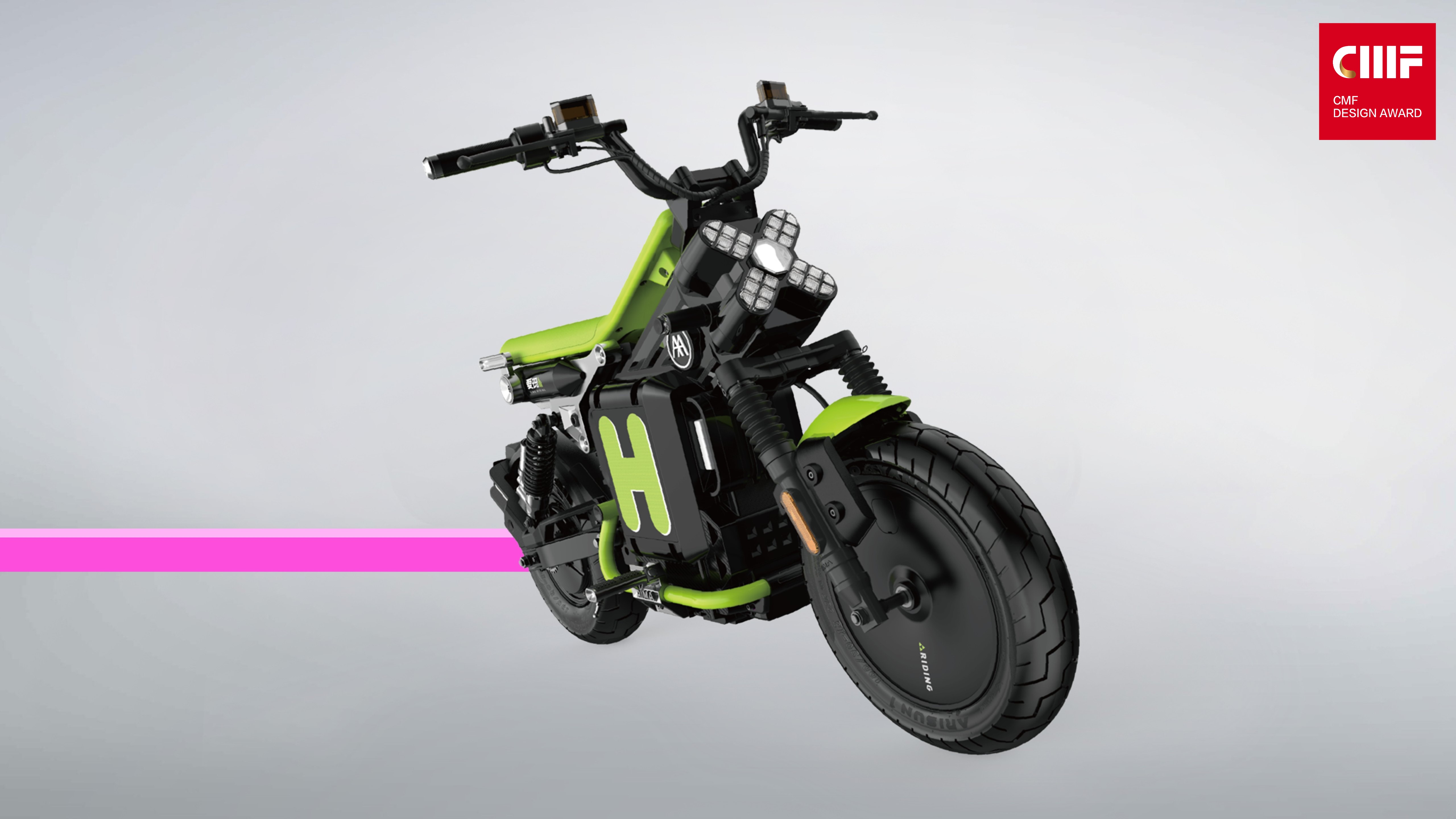 CMF奖｜角度设计：面向年轻用户的赛博朋克风跨骑电动街车
